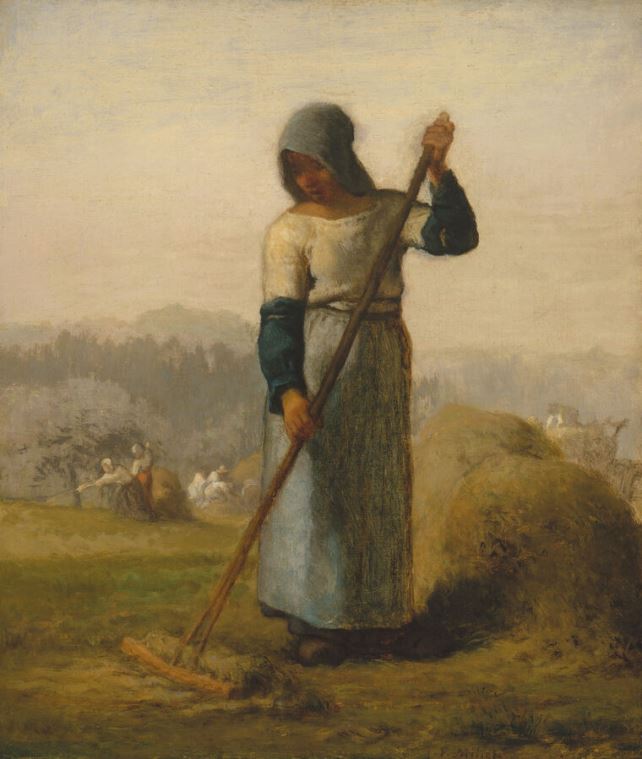 Картины Woman with a rake (Jean-françois millet)