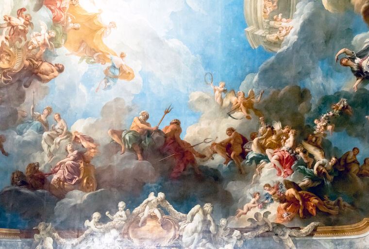 Картины The mural on the ceiling, Versailles