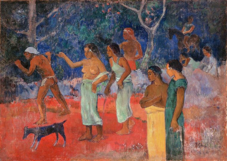 Paintings Scene from the life of Tahiti (Paul Cezanne)