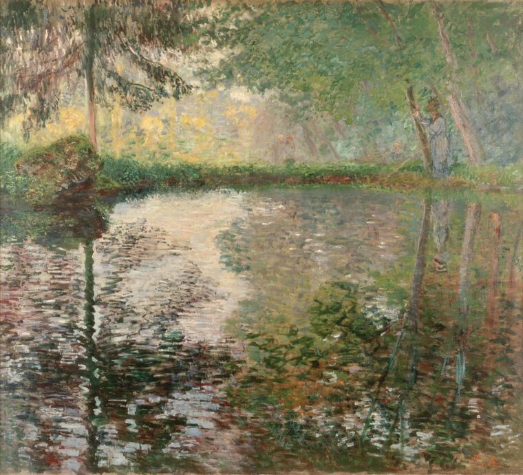 Картины The pond at Montgeron (Claude Monet)