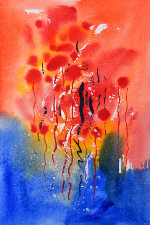 Картины Abstract watercolor painting