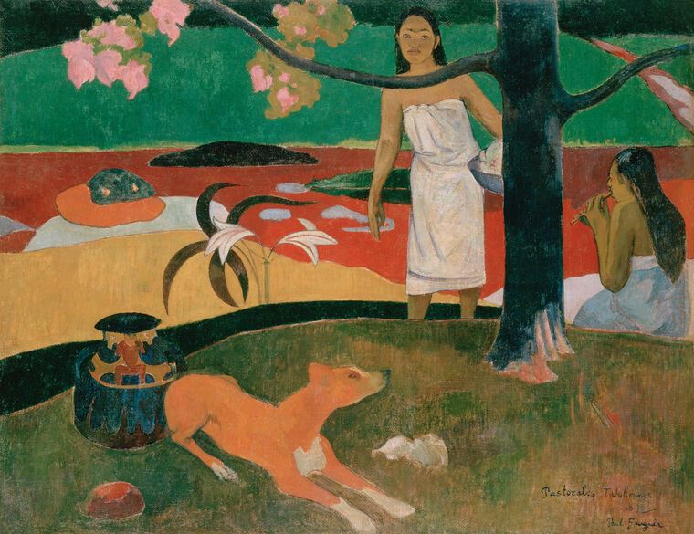 Картины Tahitian Pastorals (Paul Gauguin)