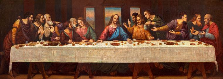 Репродукции картин The fresco of the last supper in the Church of St. Wenceslas of the XIX century.