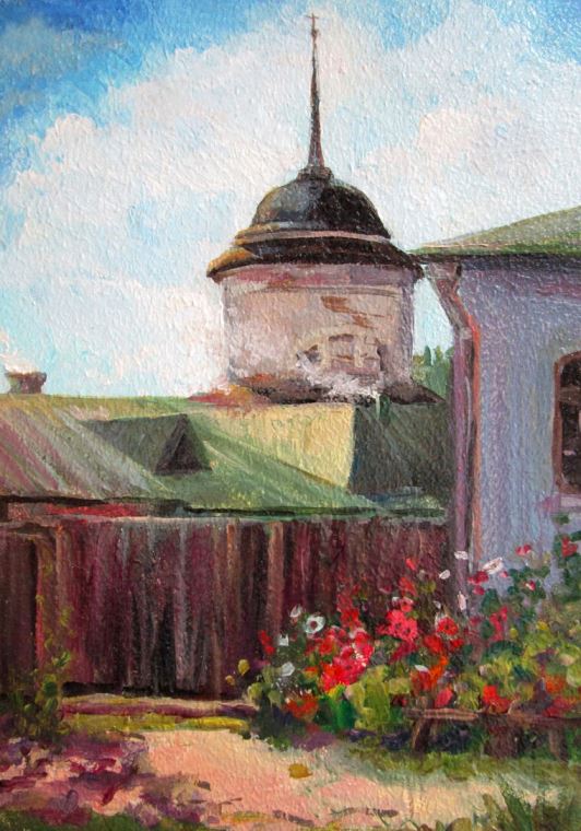 Paintings A series of picturesque views of the house and храм_2