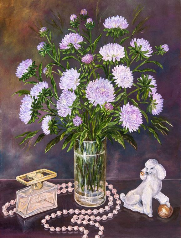 Paintings Series bouquet on столе_1