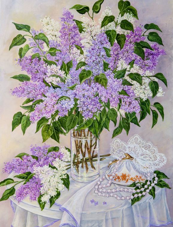 Reproduction paintings Series bouquet on столе_2