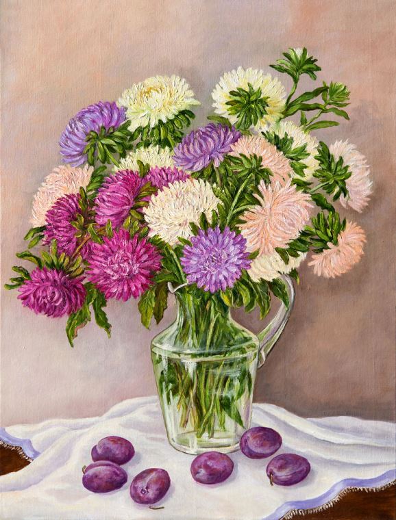 Reproduction paintings Series bouquet on столе_4