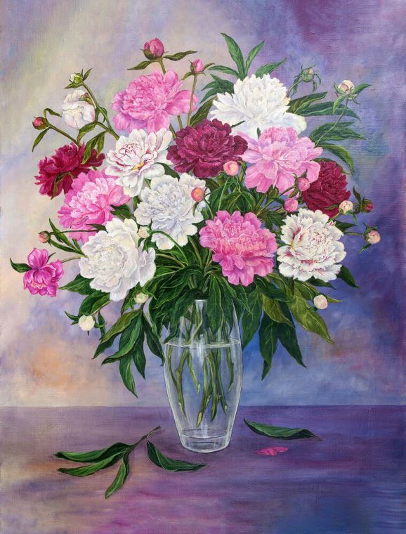 Paintings Series bouquet on столе_5