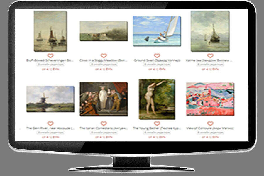 Catalog of paintings online