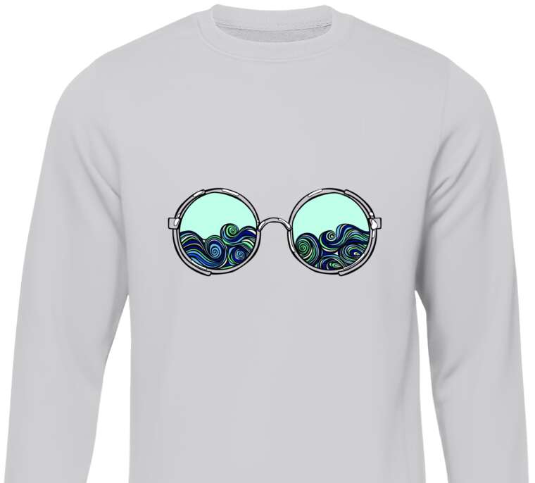Sweatshirts Glasses waves