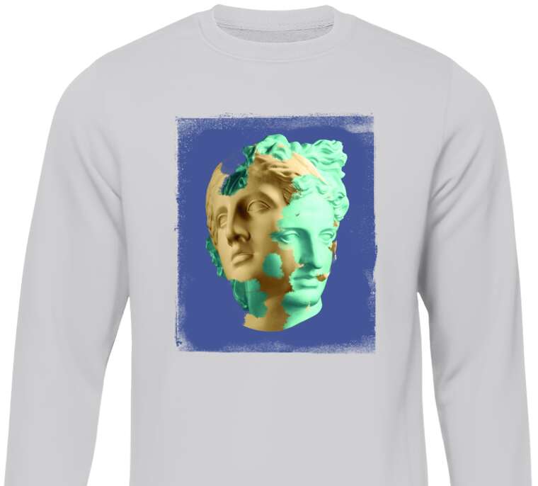 Sweatshirts Apollo gold and turquoise