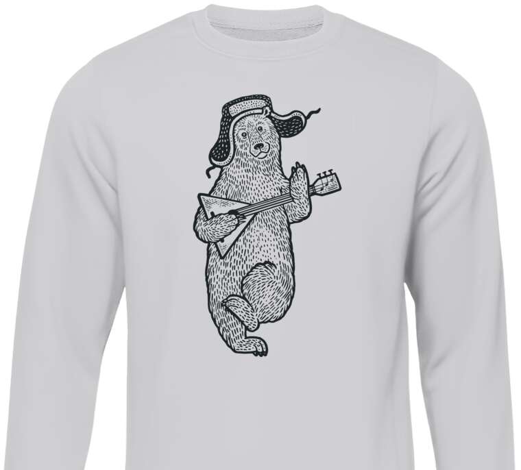 Sweatshirts Bear with a balalaika