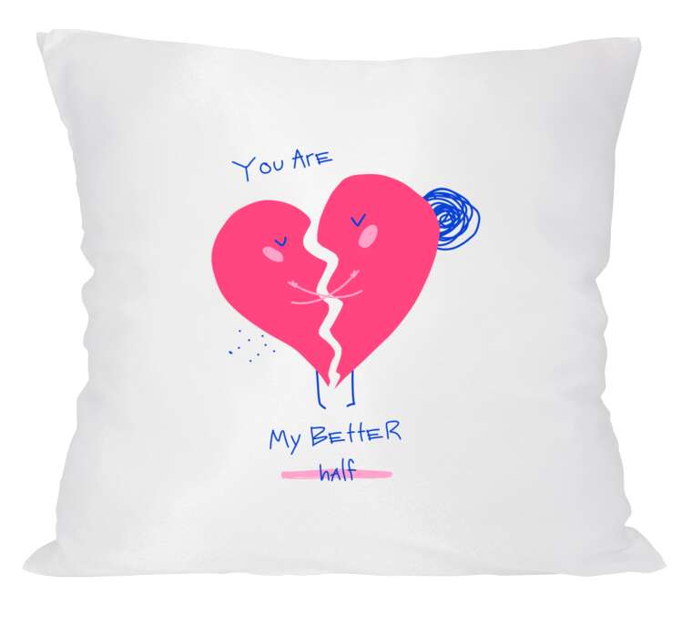 Pillow Halves of a heart