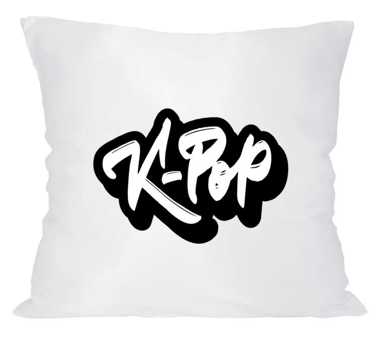 Pillow K-pop graffiti