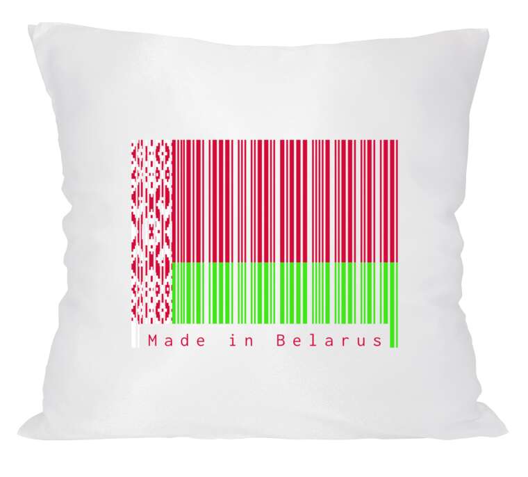 Pillow Barcode Made in Belarus