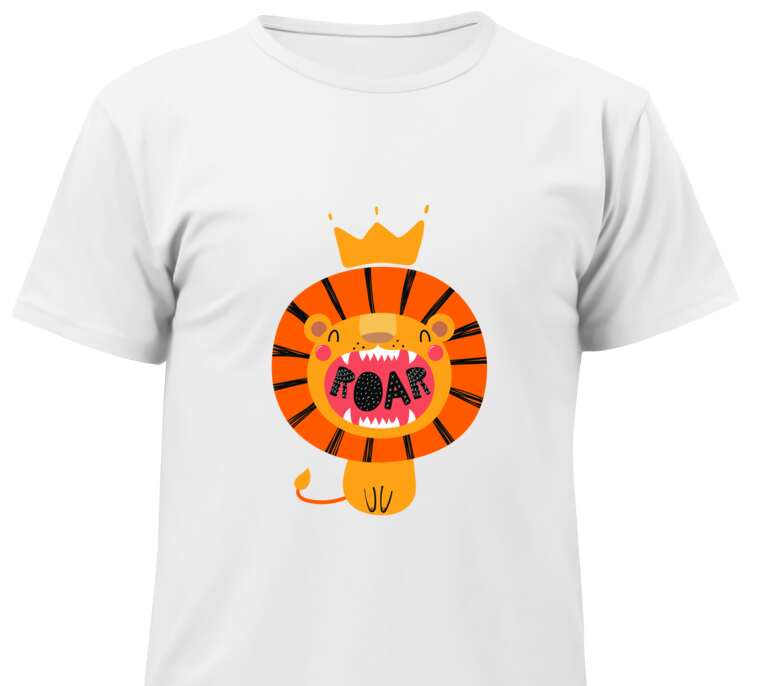 Майки, футболки детские A menacing lion