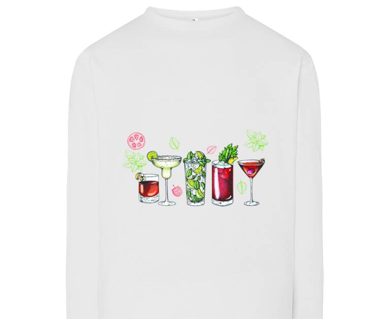 Лонгсливы Hand drawn cocktails