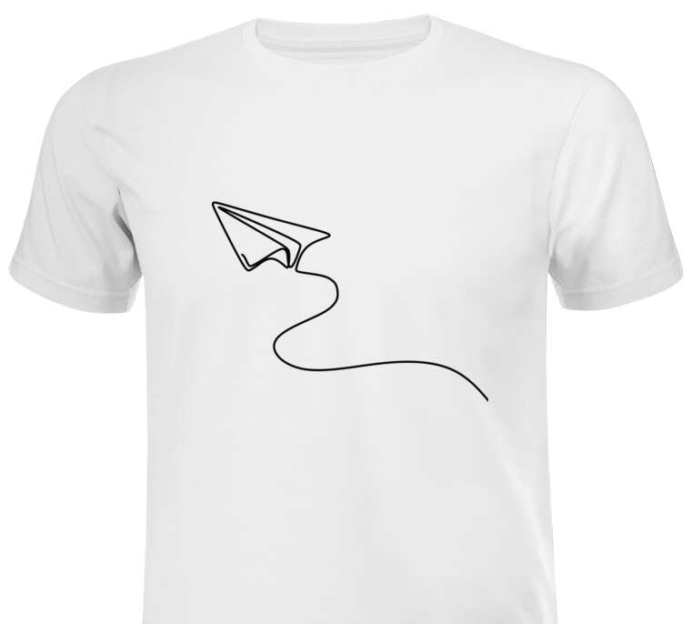 T-shirts, sweatshirts, hoodies Hand drawn paper airplane