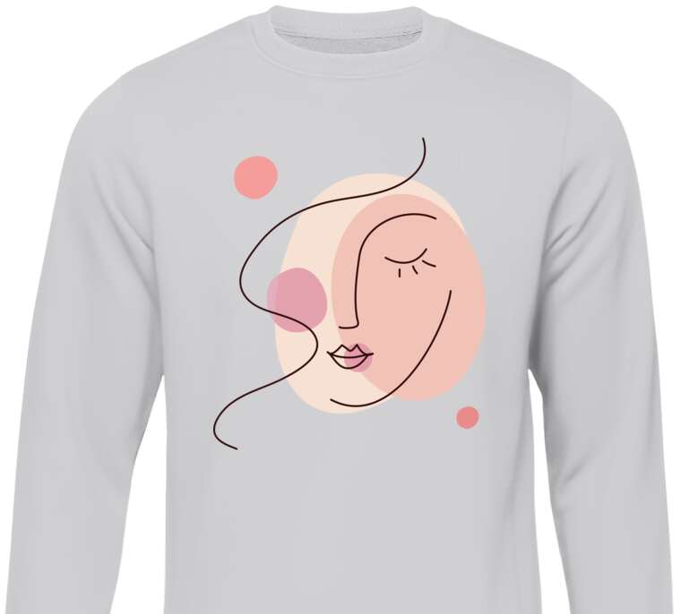 Sweatshirts Abstraction of a female face