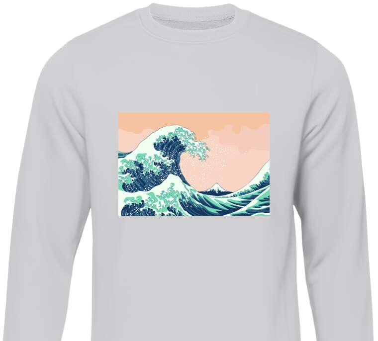 Sweatshirts The picture sea waves