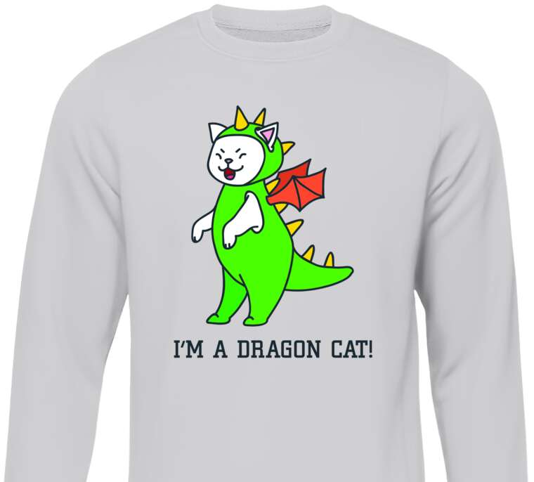 Свитшоты I'm a dragon cat!