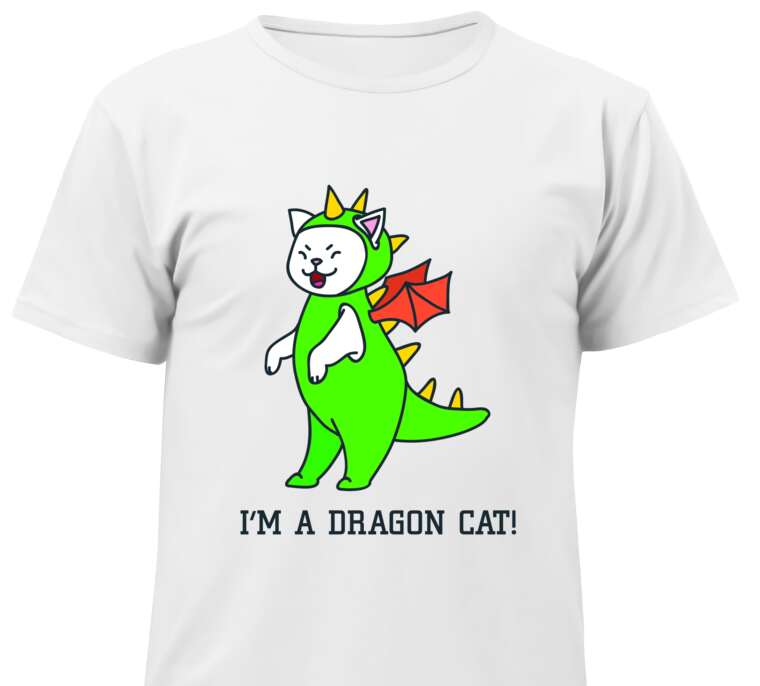 Майки, футболки детские I'm a dragon cat!