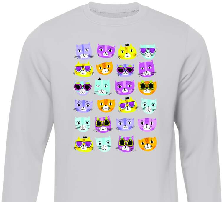 Sweatshirts Colorful faces