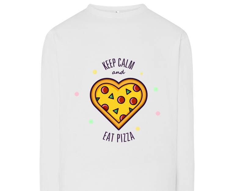 Лонгсливы Ceep calm and eat pizza