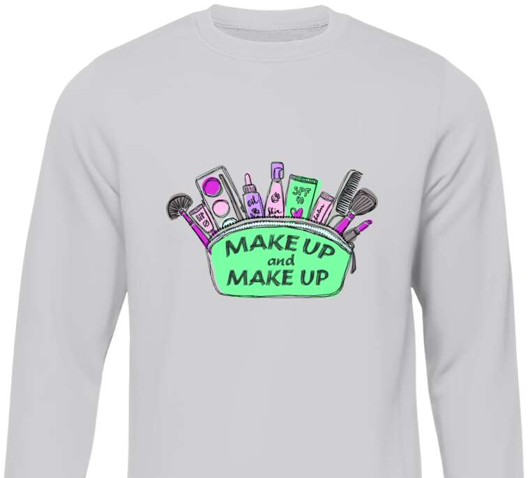 Sweatshirts Makeup and makeup