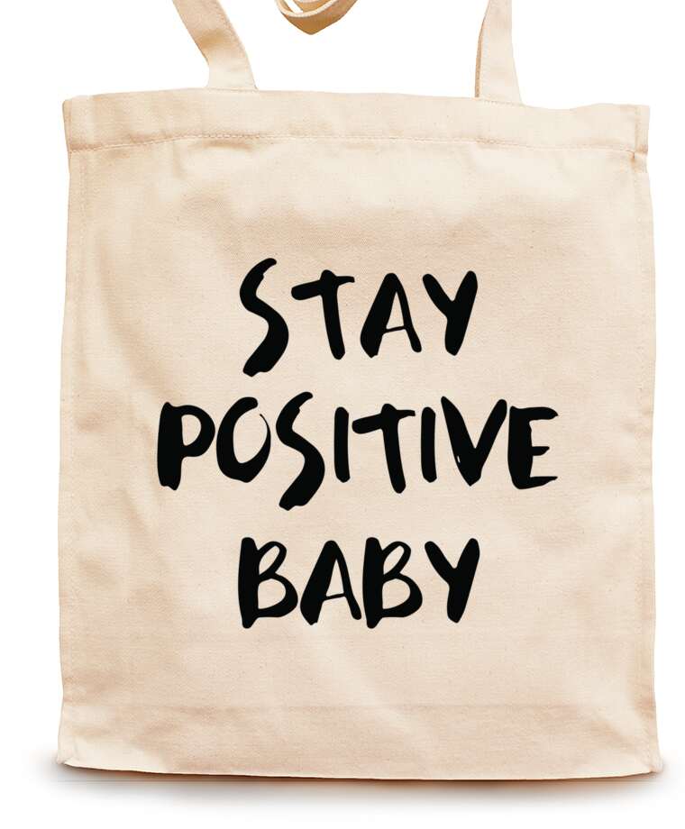 Shopping bags Stay positive