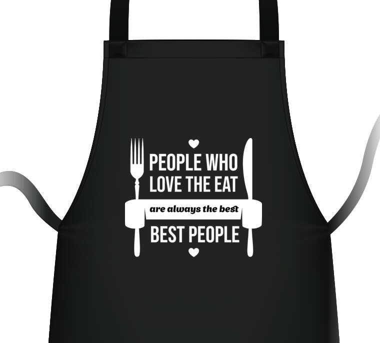 Aprons The inscription People Who Love to Eat