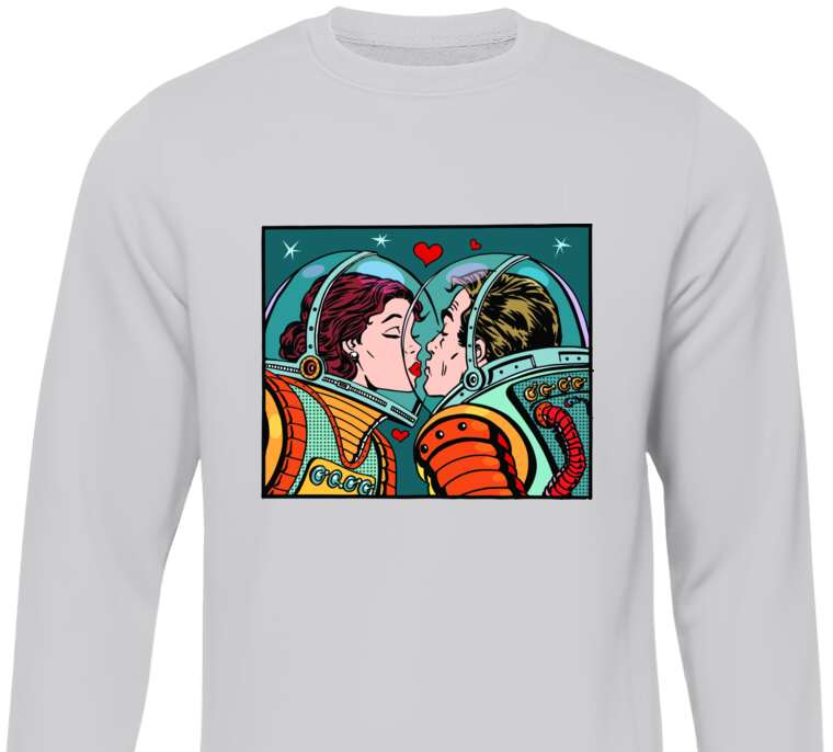 Sweatshirts A kiss in space