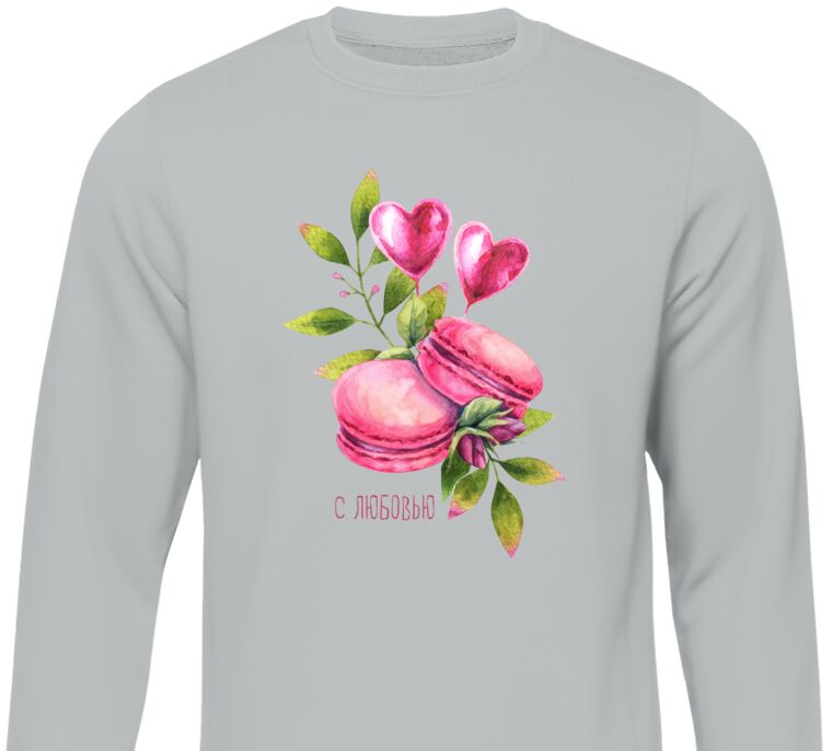 Sweatshirts Watercolor floral arrangement with love