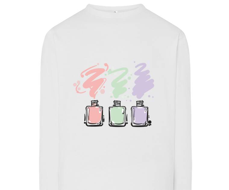 Лонгсливы Nail Polish colorful jars