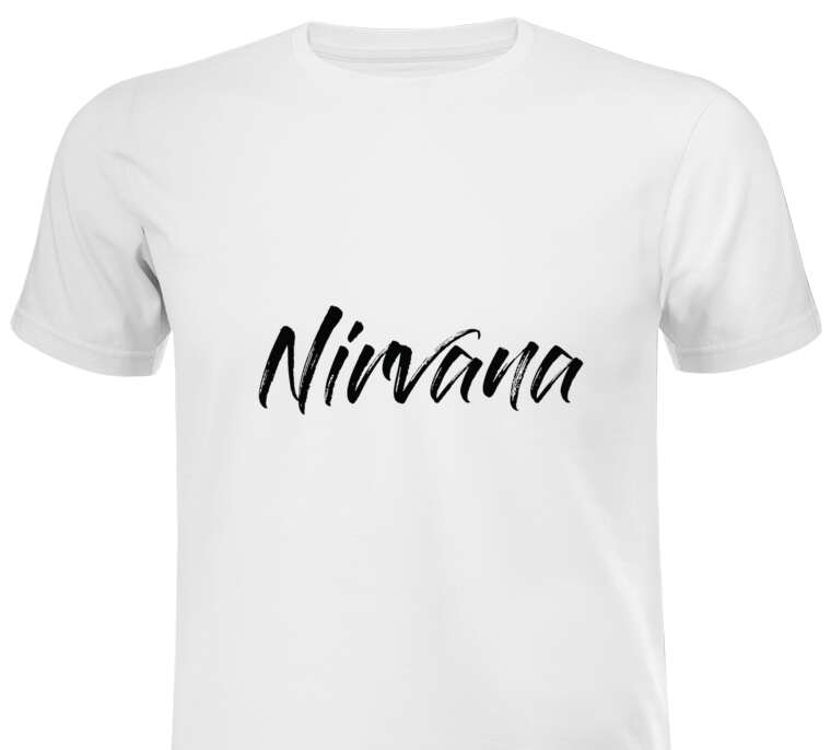 Майки, футболки Nirvana каллиграфия