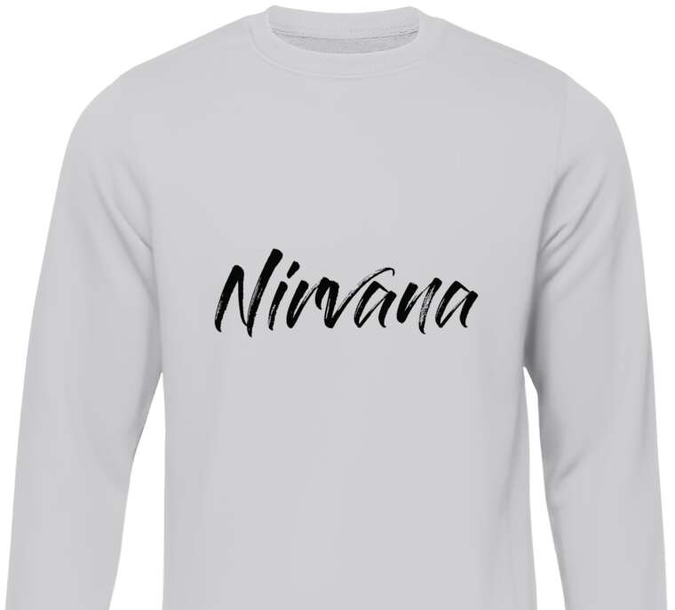 Свитшоты Nirvana каллиграфия