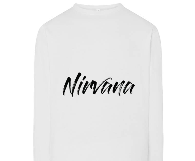 Лонгсливы Nirvana каллиграфия