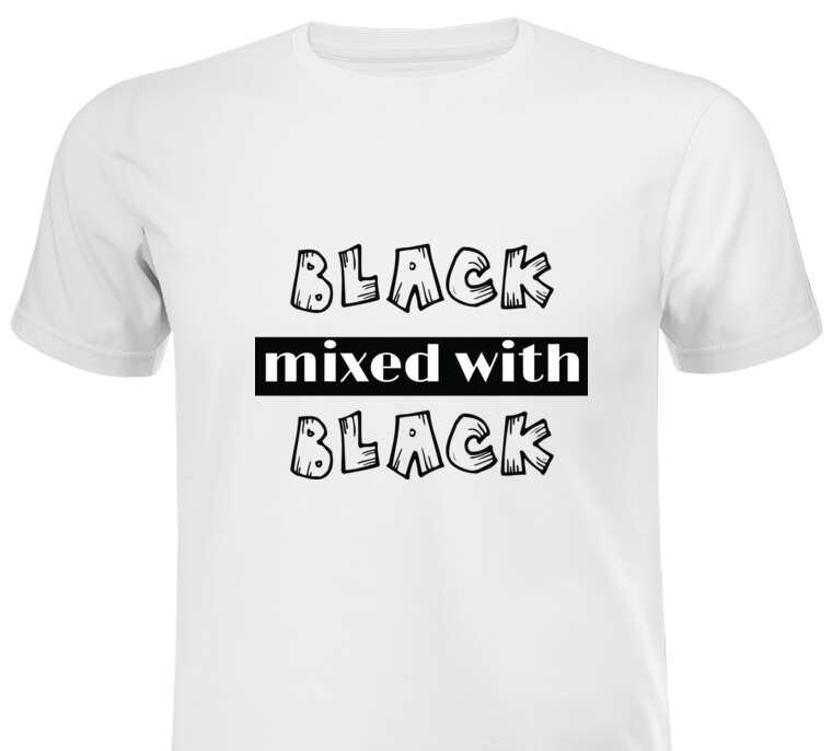 T-shirts, T-shirts Back mixed with black
