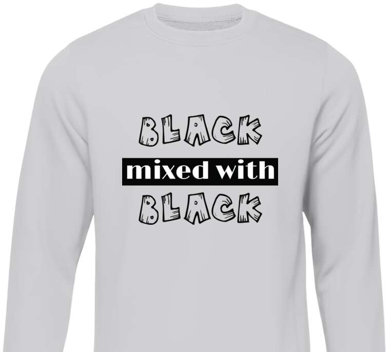 Sweatshirts Back mixed with black