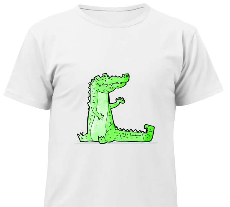 Майки, футболки детские Крокодил мультяшный