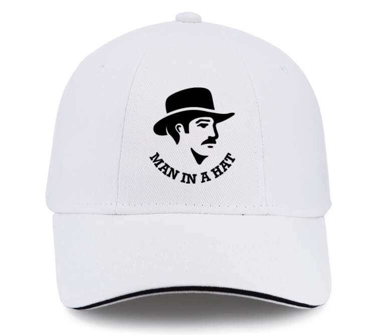 Кепки, бейсболки с прямым козырьком Мужчина в шляпе