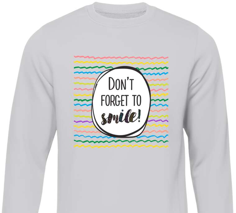 Sweatshirts The text in bold stripes