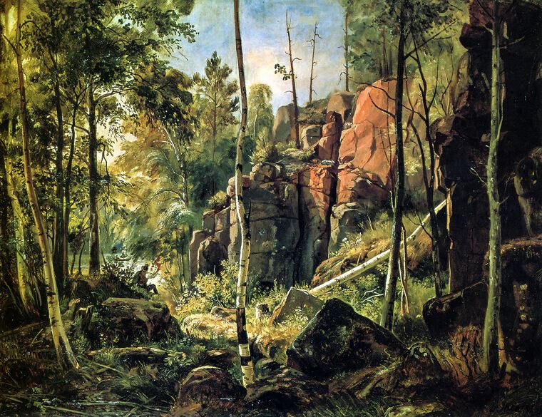 Reproduction paintings View on the island of Valaam. Kukko locality