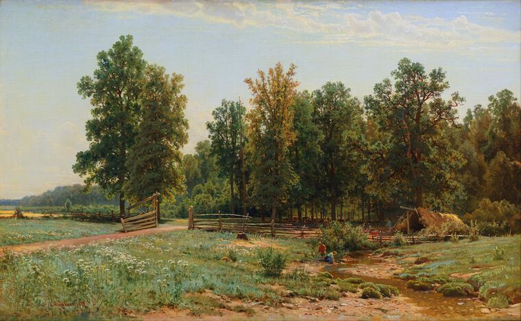 Reproduction paintings On the outskirts of the oak forest