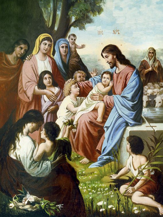 Картины Иисус Христос Благословляет Детей