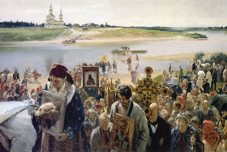 Reproduction paintings The procession