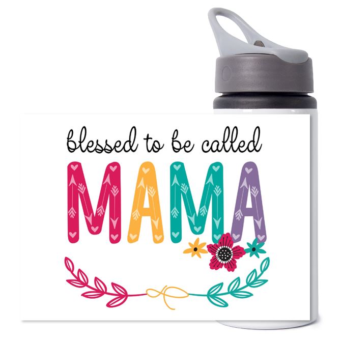 Sports water bottles Blessed to be called mama
