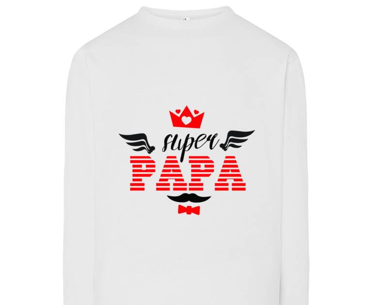 Лонгсливы Super papa with a crown