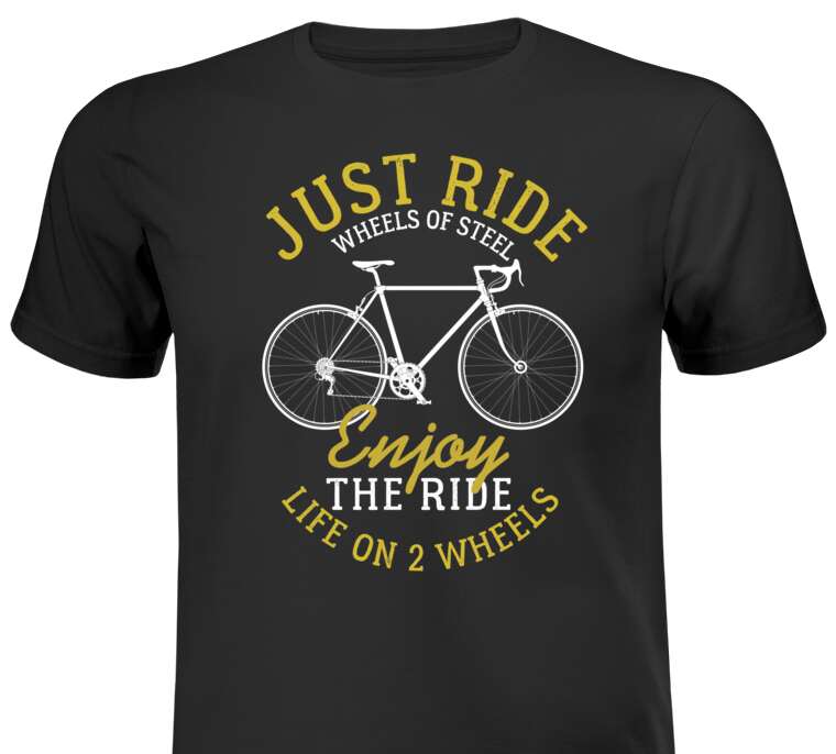 Майки, футболки Велосипед типографика