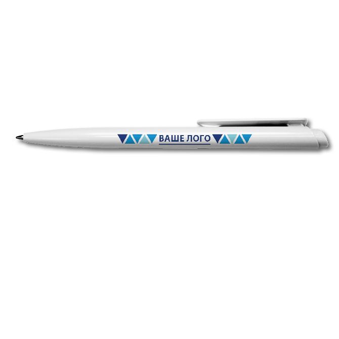 Ручки, карандаши Ваш логотип - Синяя геометрия